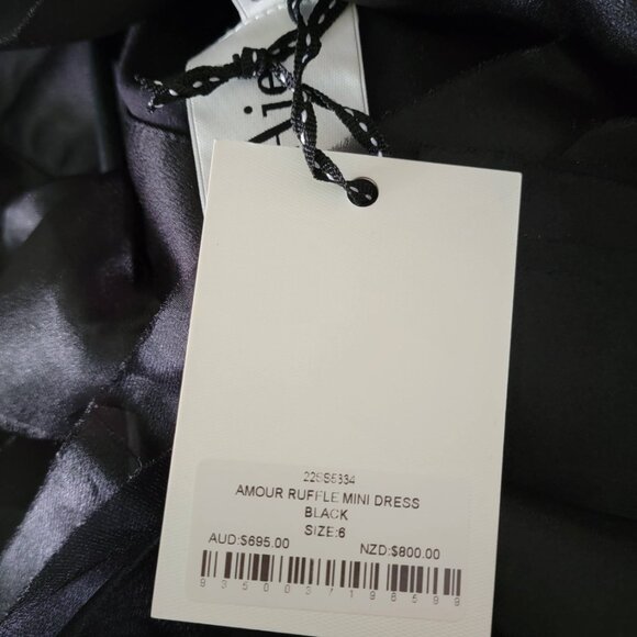 Aje Amour Black Dress US 2 - Picture 9 of 11